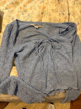 Urban outfitters blue lace long sleeve